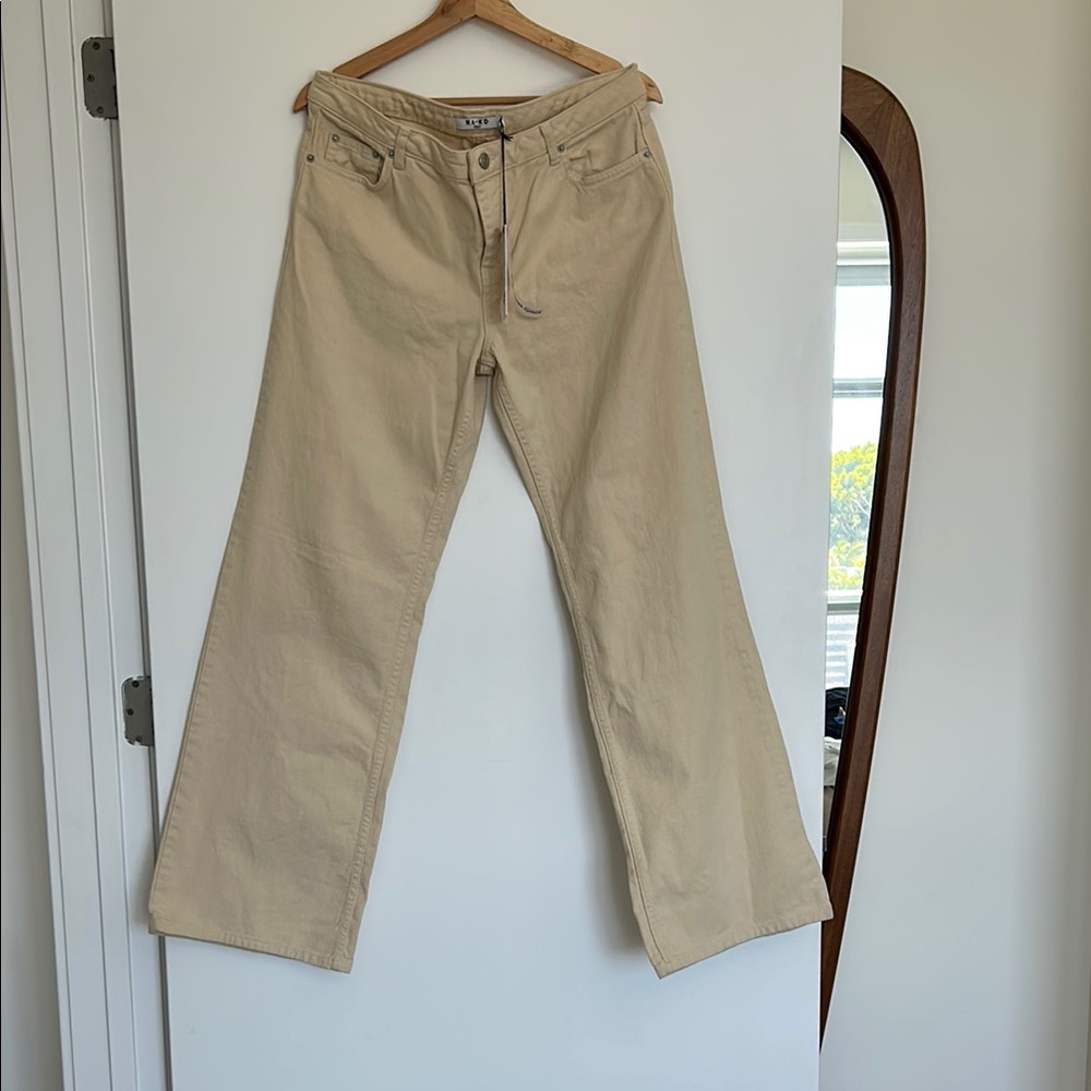 Women's Tan Boyfriend Jeans